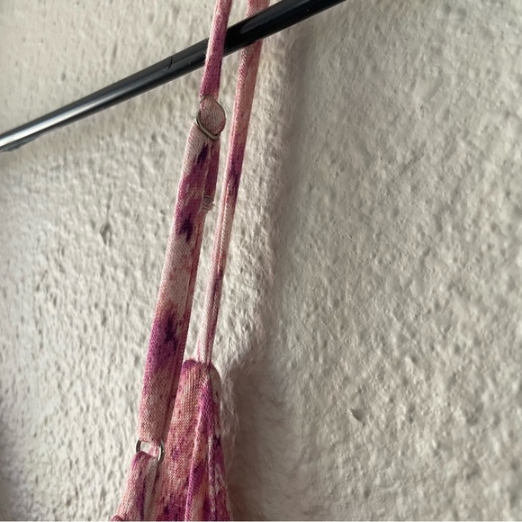 Lush Printed Maxi Dress Women’s S Blush Boho Stretch Comfort Beach Vibes Resort - Picture 5 of 9